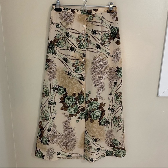 Carroll Reed Floral Button Down Maxi Skirt, Size M, Made in Canada - Picture 1 of 7